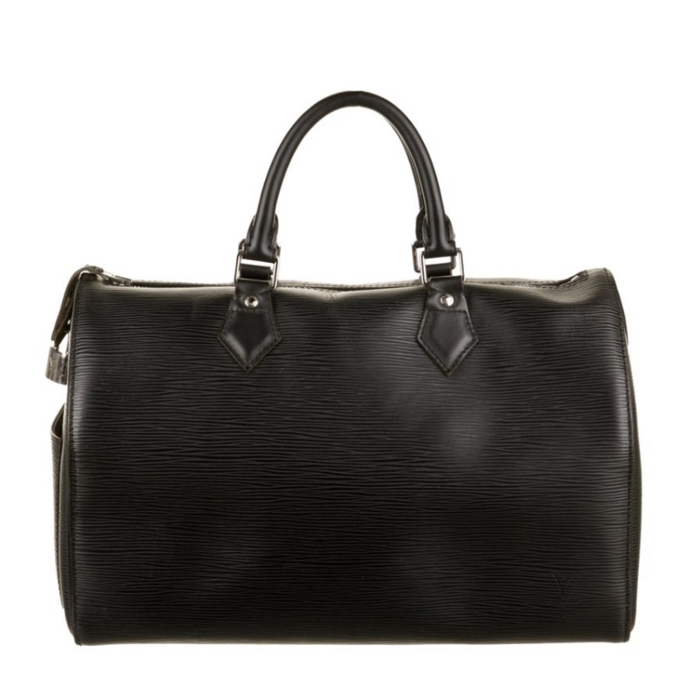 💯 Black Louis Vuitton Epi Speedy 35